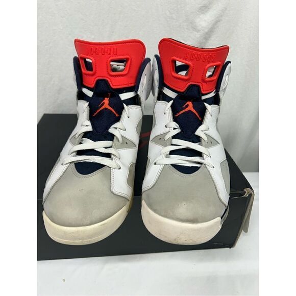 Nike Air Jordan 6 Retro VI‎ Tinker Hatfield White 384664 104 Mens Size 12 - Picture 3 of 6